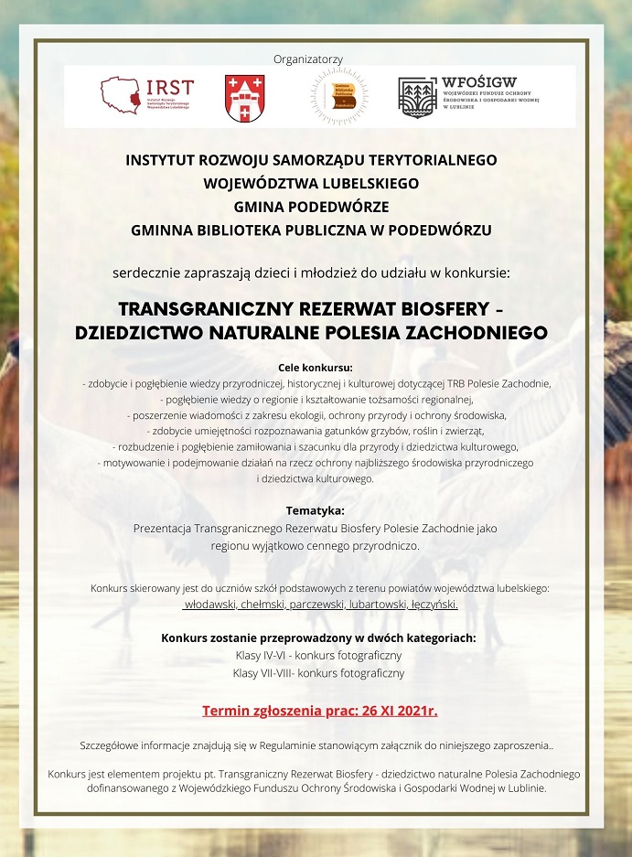 plakat informujący o konkursie