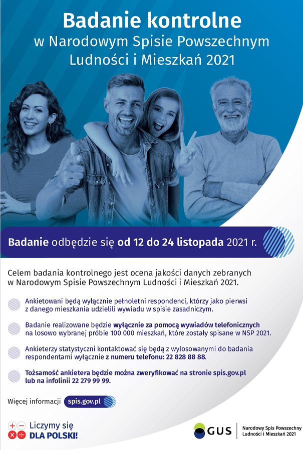 Plakat informujący o badaniu kontrolnym