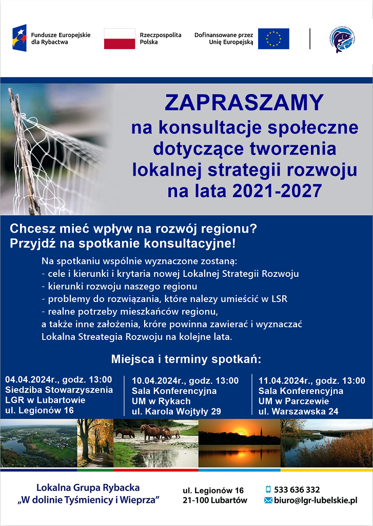 Plakat - konsultacje społeczne