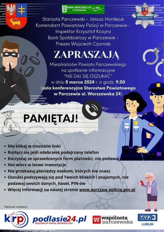 plakat - nie daj się oszukać