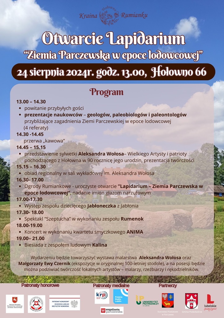 Otwarcie Lapidarium -Ziemia Parczewska w epoce lodowcowej