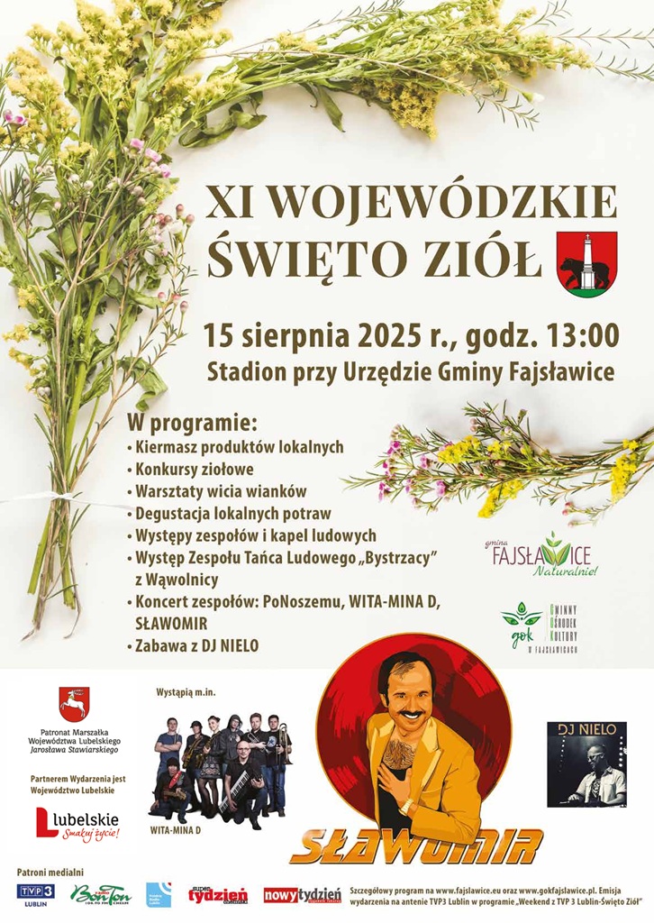 Plakat  XI Wojewódzkie Święto Ziół