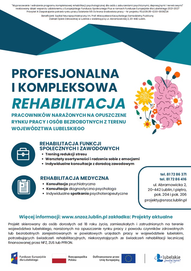 plakat - rehabilitacja