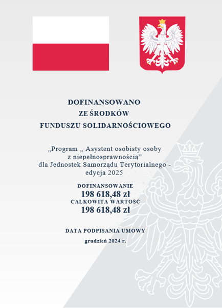 „Program „ Asystent osobisty osoby z niepełnosprawnością”  - plakat